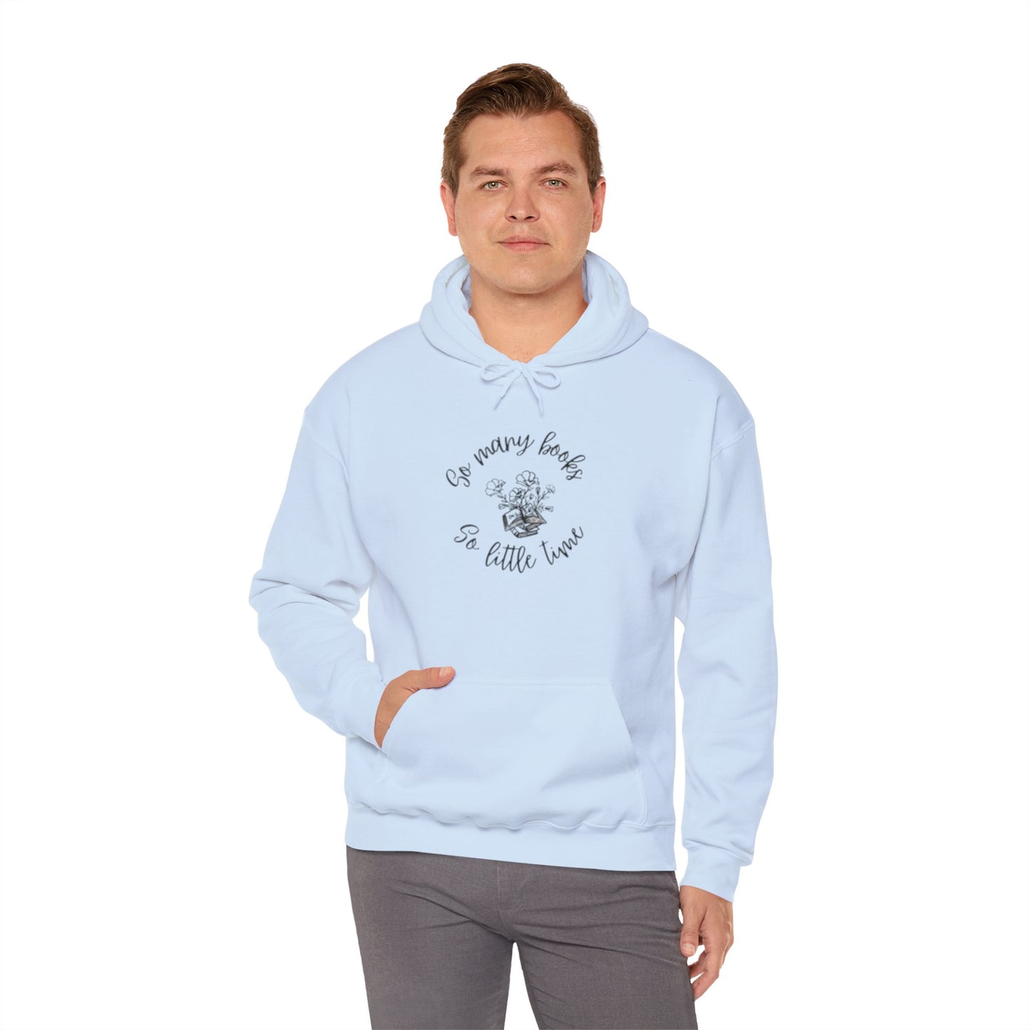So Many Books Hooded Sweatshirt | Cozy Unisex Hoodie for Book Lovers - LUVEN