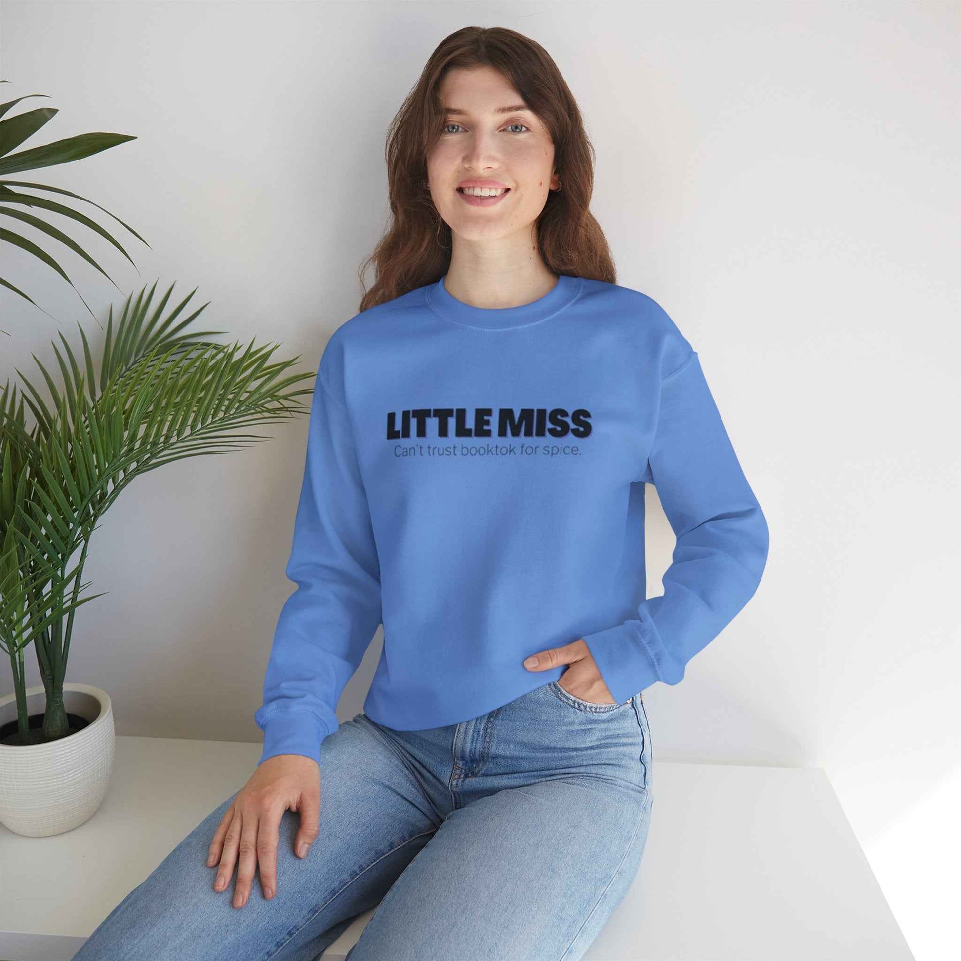 Little Miss Crewneck Sweatshirt - Cozy & Humorous