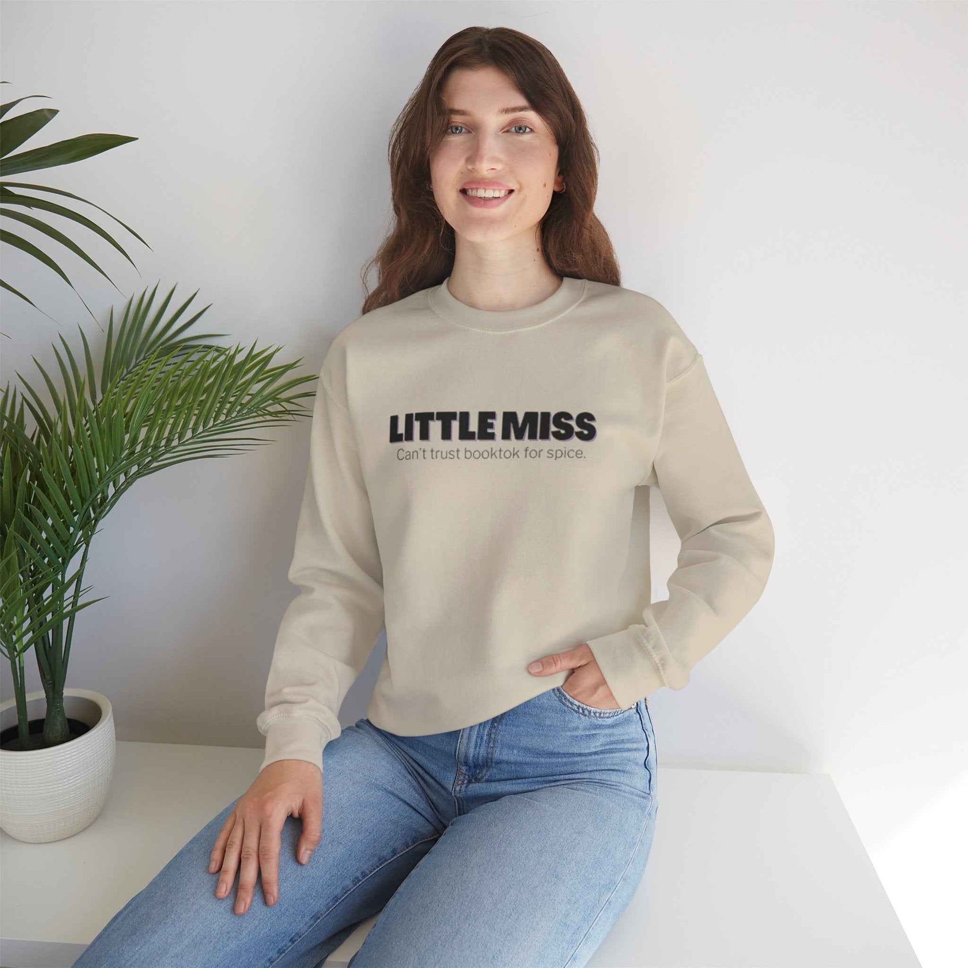 Little Miss Crewneck Sweatshirt - Cozy & Humorous