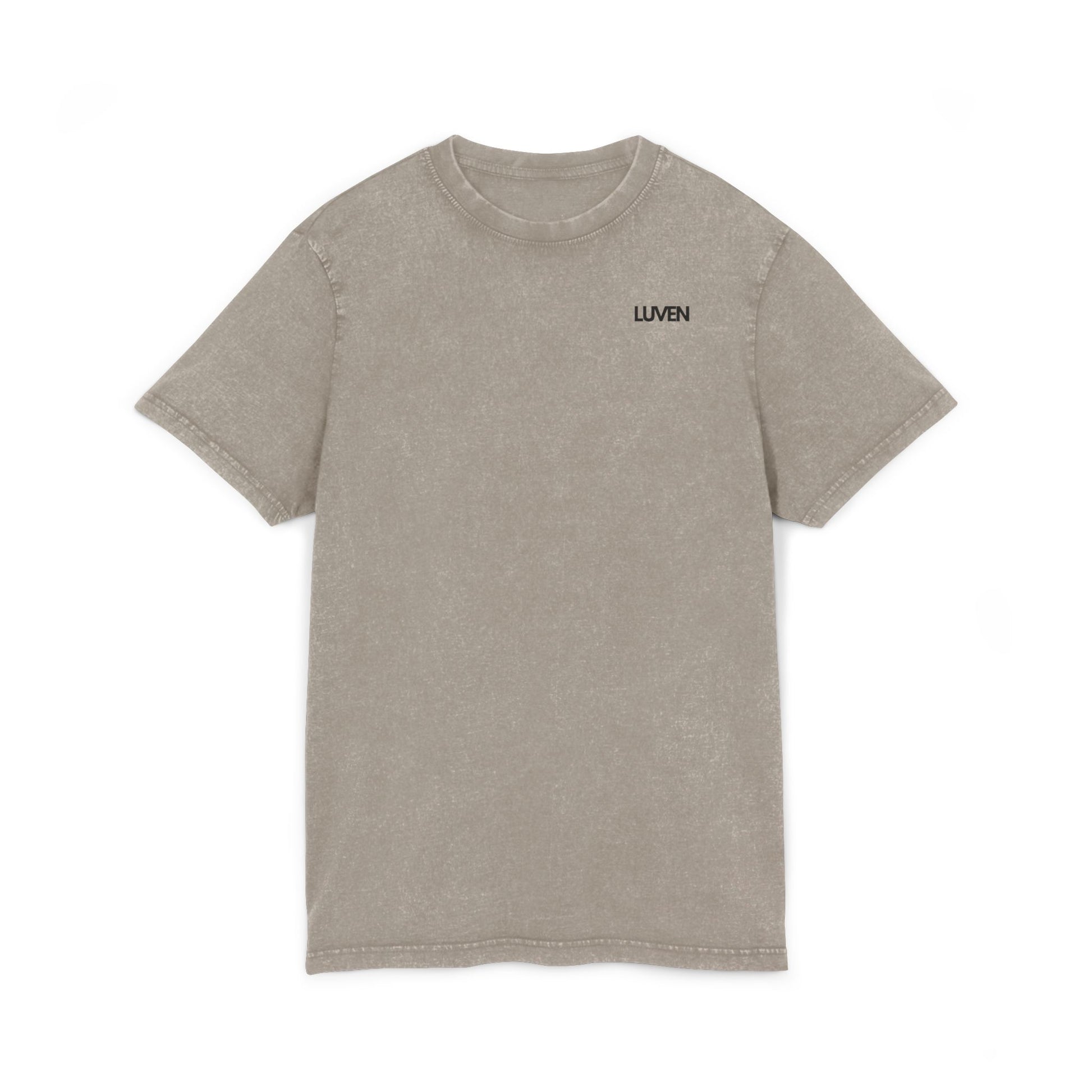 Trendy Acid Washed Tee - Casual Everyday Wear with LUVEN Design - LUVEN