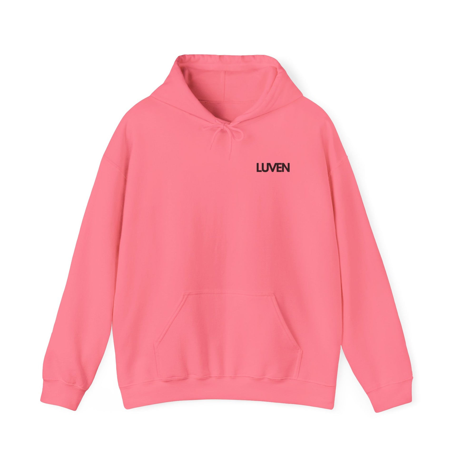 Comfortable Unisex Hooded Sweatshirt with Inspirational Design - Perfect for Relaxation and Everyday Wear - LUVEN