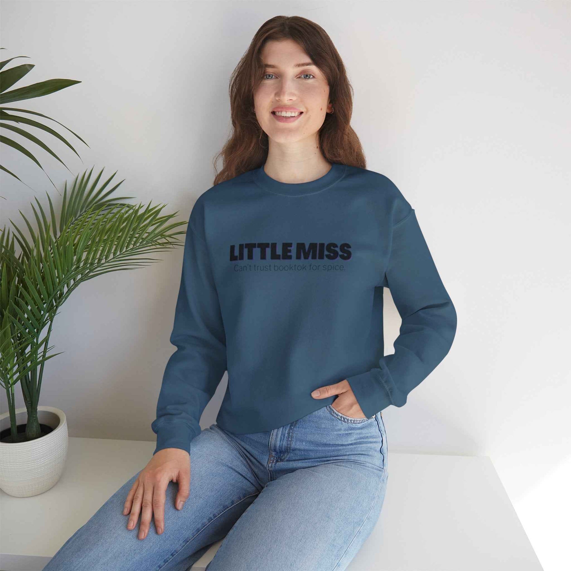 Little Miss Crewneck Sweatshirt - Cozy & Humorous