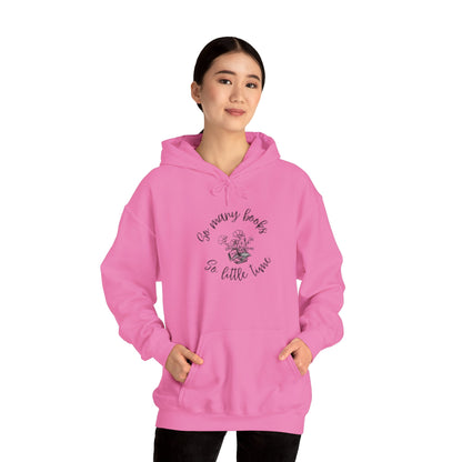 So Many Books Hooded Sweatshirt | Cozy Unisex Hoodie for Book Lovers - LUVEN