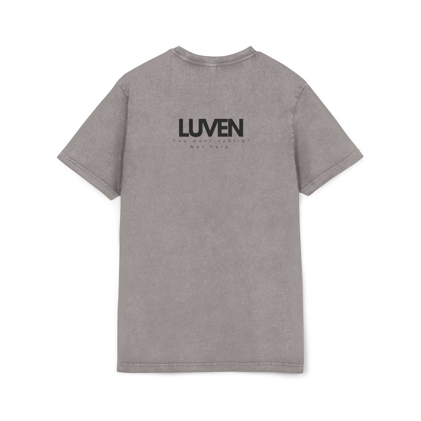 Trendy Acid Washed Tee - Casual Everyday Wear with LUVEN Design - LUVEN