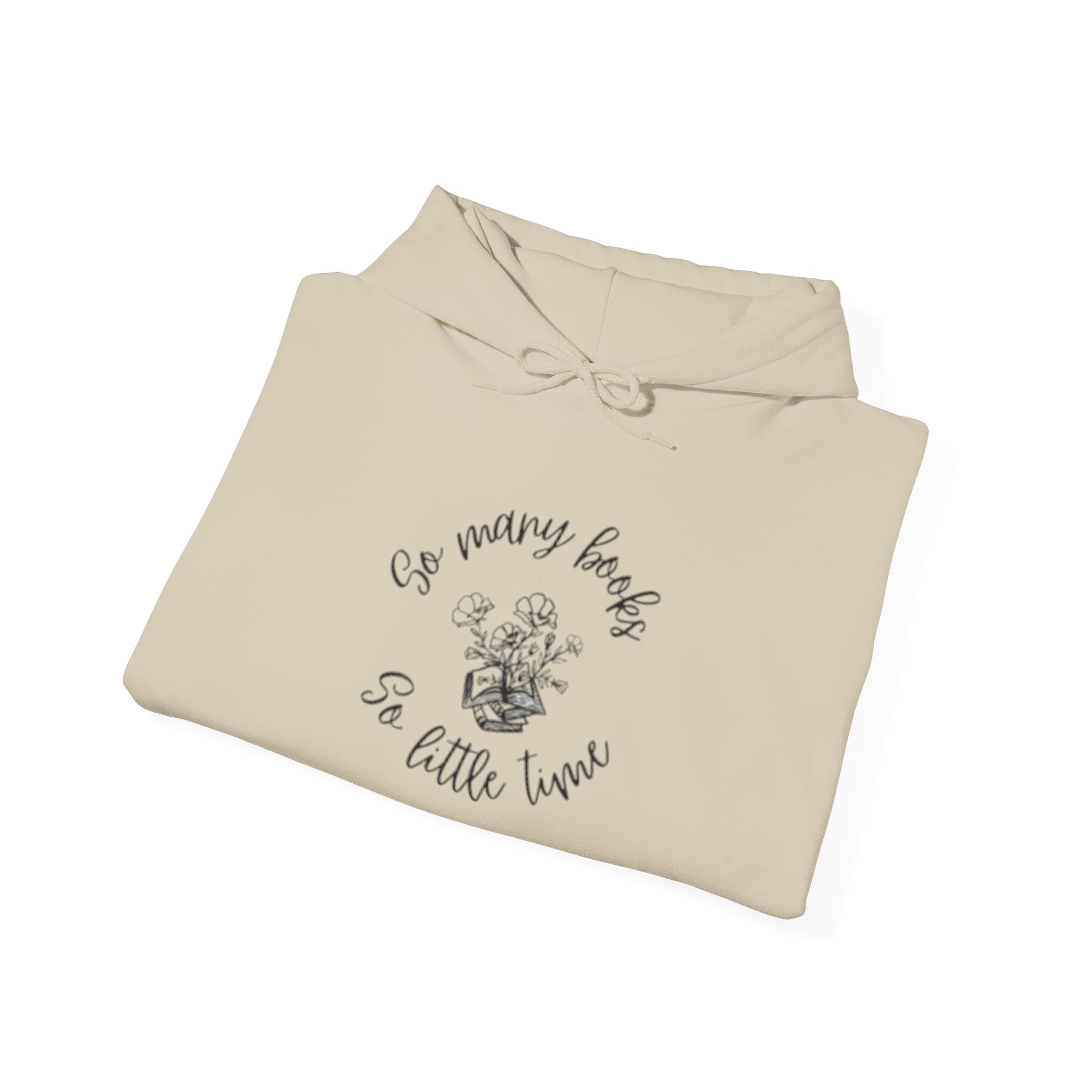So Many Books Hooded Sweatshirt | Cozy Unisex Hoodie for Book Lovers - LUVEN