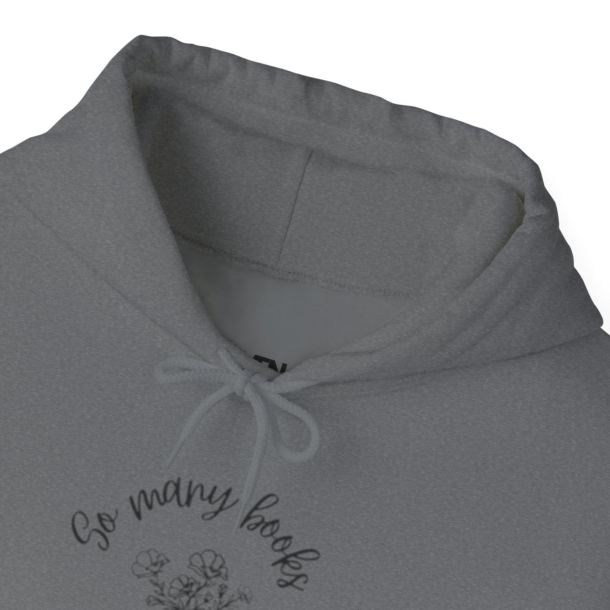 So Many Books Hooded Sweatshirt | Cozy Unisex Hoodie for Book Lovers - LUVEN