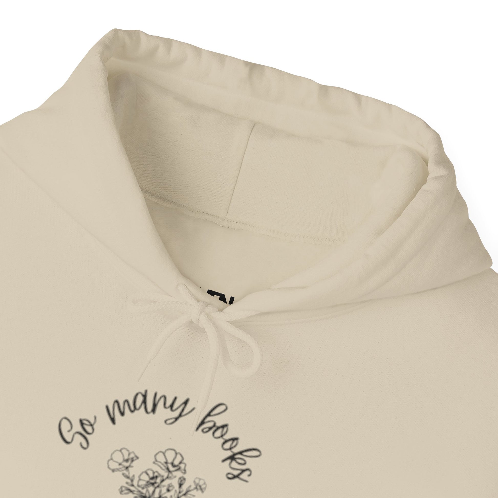 So Many Books Hooded Sweatshirt | Cozy Unisex Hoodie for Book Lovers - LUVEN