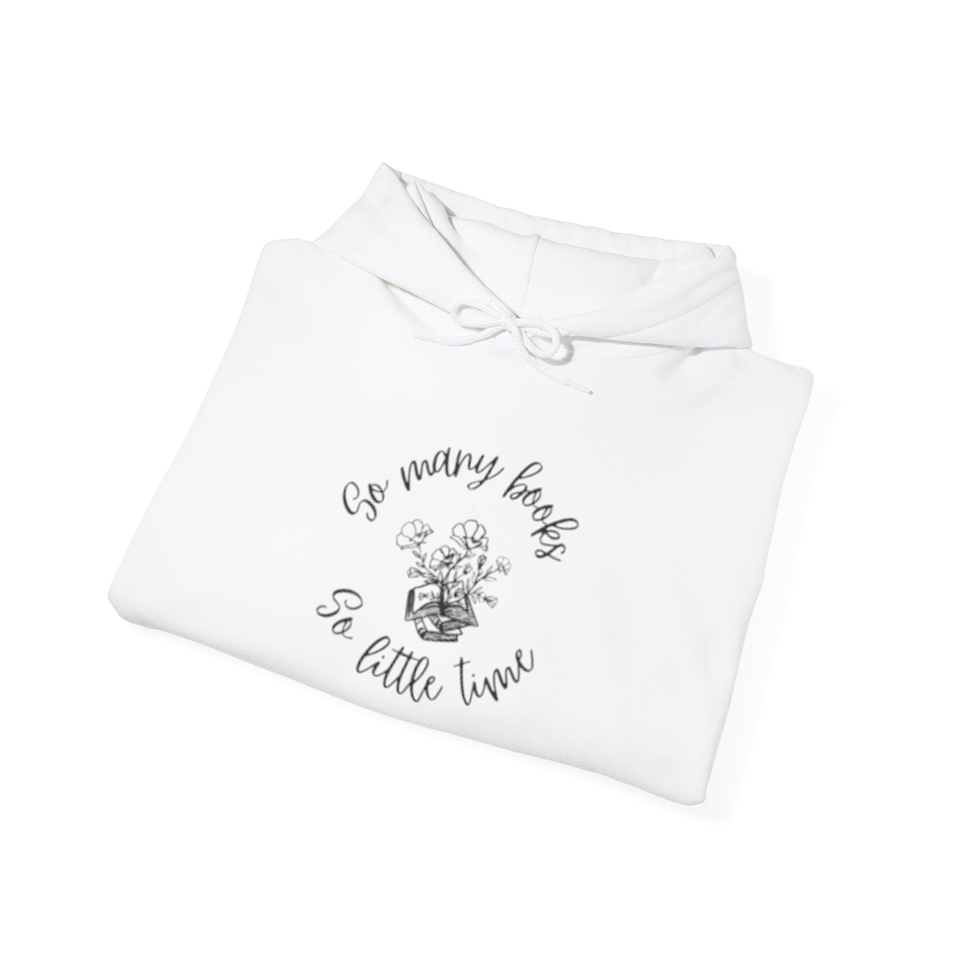 So Many Books Hooded Sweatshirt | Cozy Unisex Hoodie for Book Lovers - LUVEN