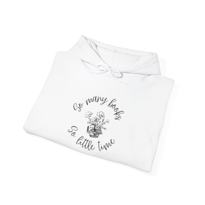 So Many Books Hooded Sweatshirt | Cozy Unisex Hoodie for Book Lovers - LUVEN