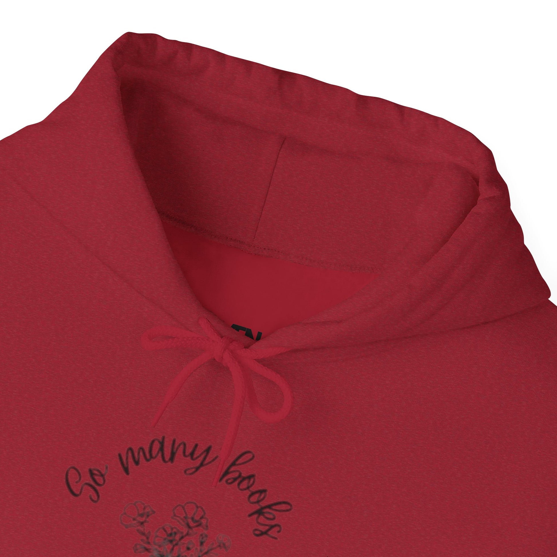 So Many Books Hooded Sweatshirt | Cozy Unisex Hoodie for Book Lovers - LUVEN