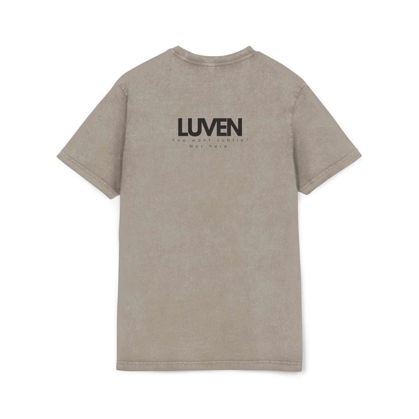 Trendy Acid Washed Tee - Casual Everyday Wear with LUVEN Design - LUVEN