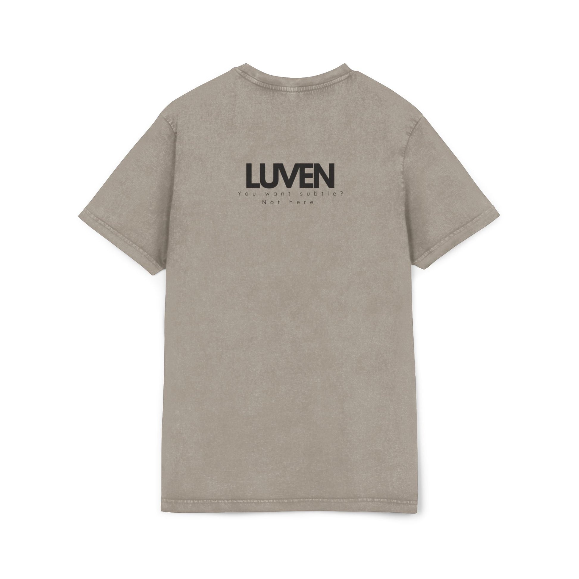 Trendy Acid Washed Tee - Casual Everyday Wear with LUVEN Design - LUVEN